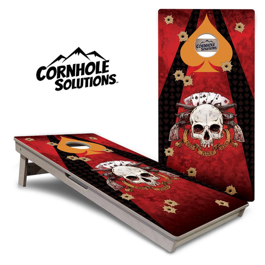 Artist Series Cornhole Boards - Professional Tournament Series - Deadman's Hand