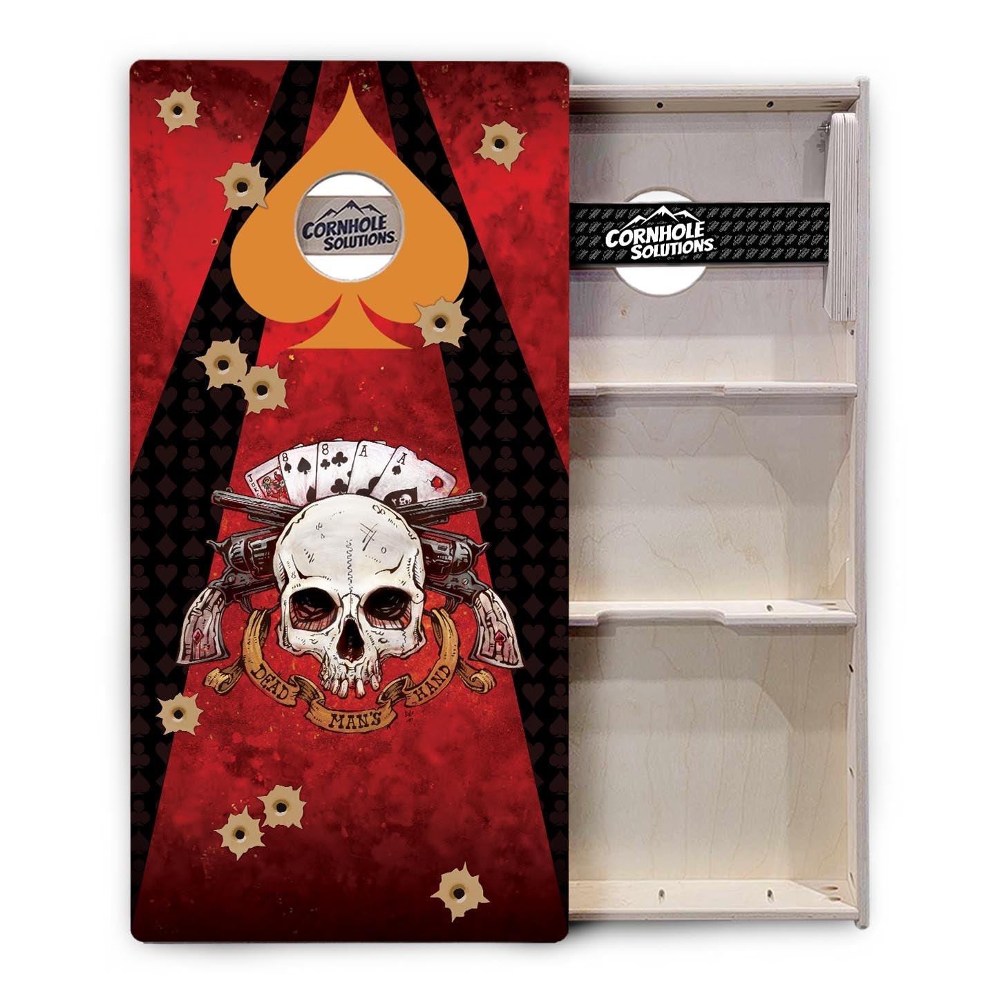 Artist Series Cornhole Boards - Professional Tournament Series - Deadman's Hand