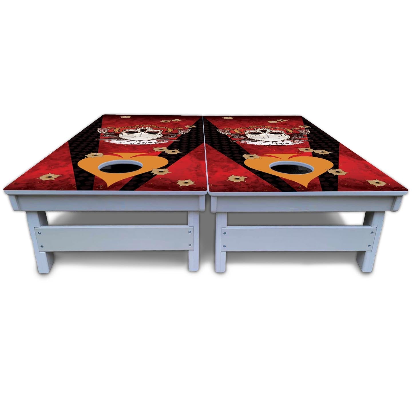 Artist Series Cornhole Boards - All Weather Series - Deadman's Hand