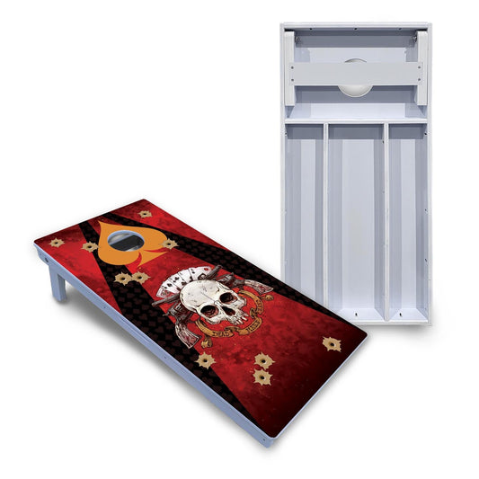 Artist Series Cornhole Boards - All Weather Series - Deadman's Hand
