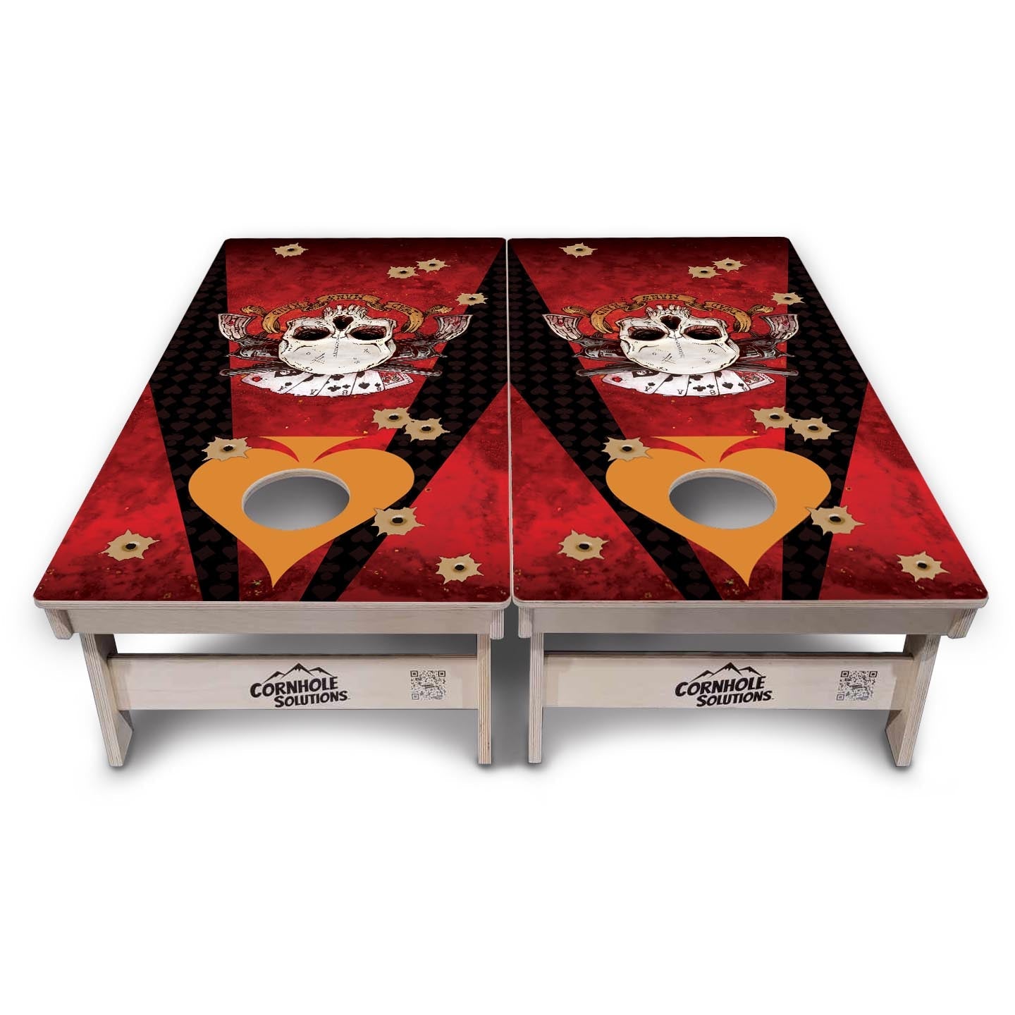 Artist Series Cornhole Boards - Professional Tournament Series - Split Design