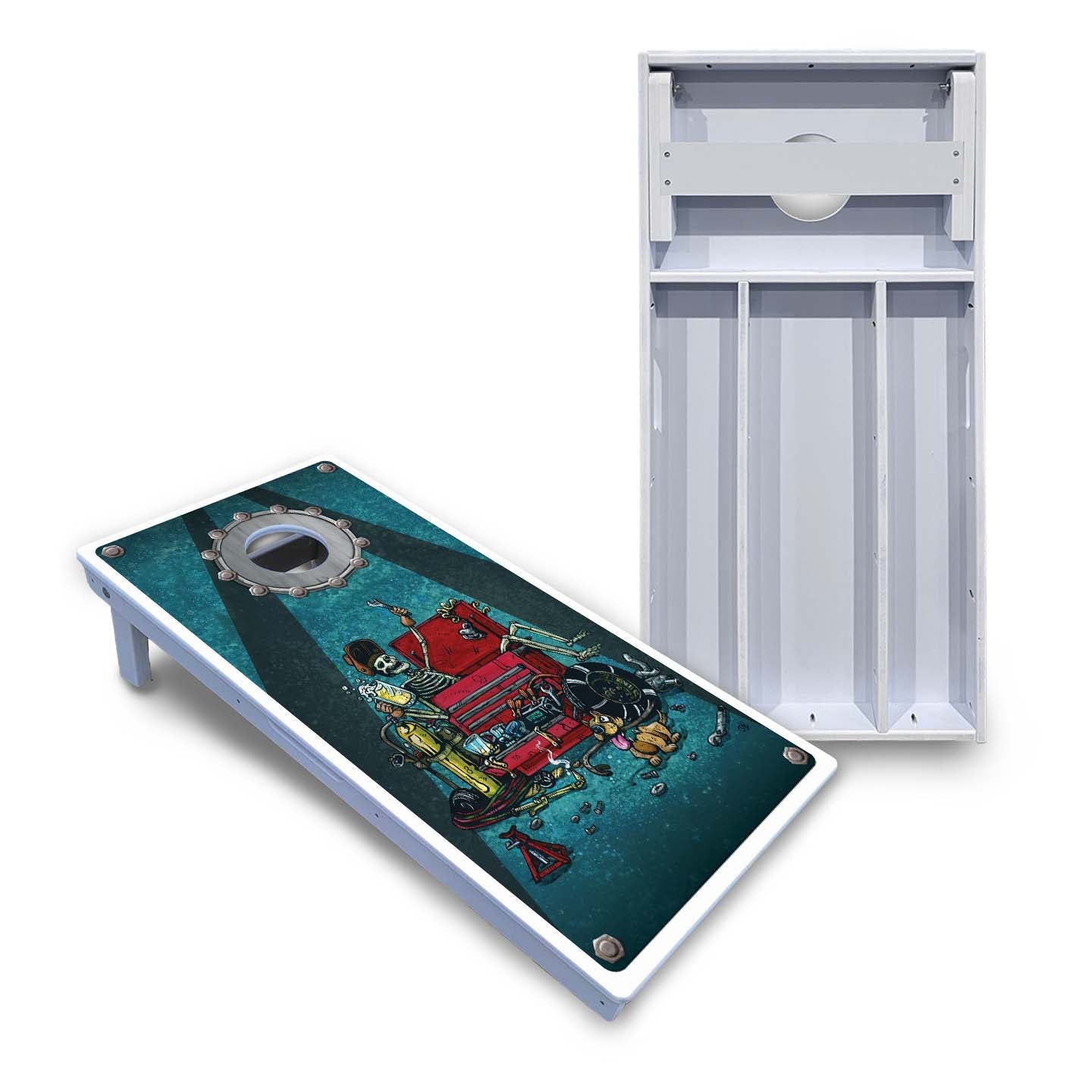 Artist Series Cornhole Boards - All Weather Series - Garage Life