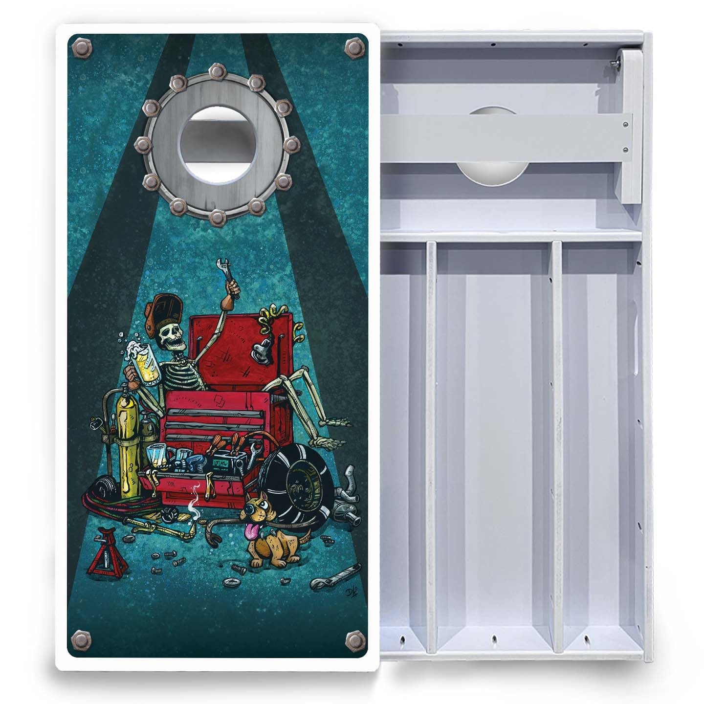 Artist Series Cornhole Boards - All Weather Series - Garage Life