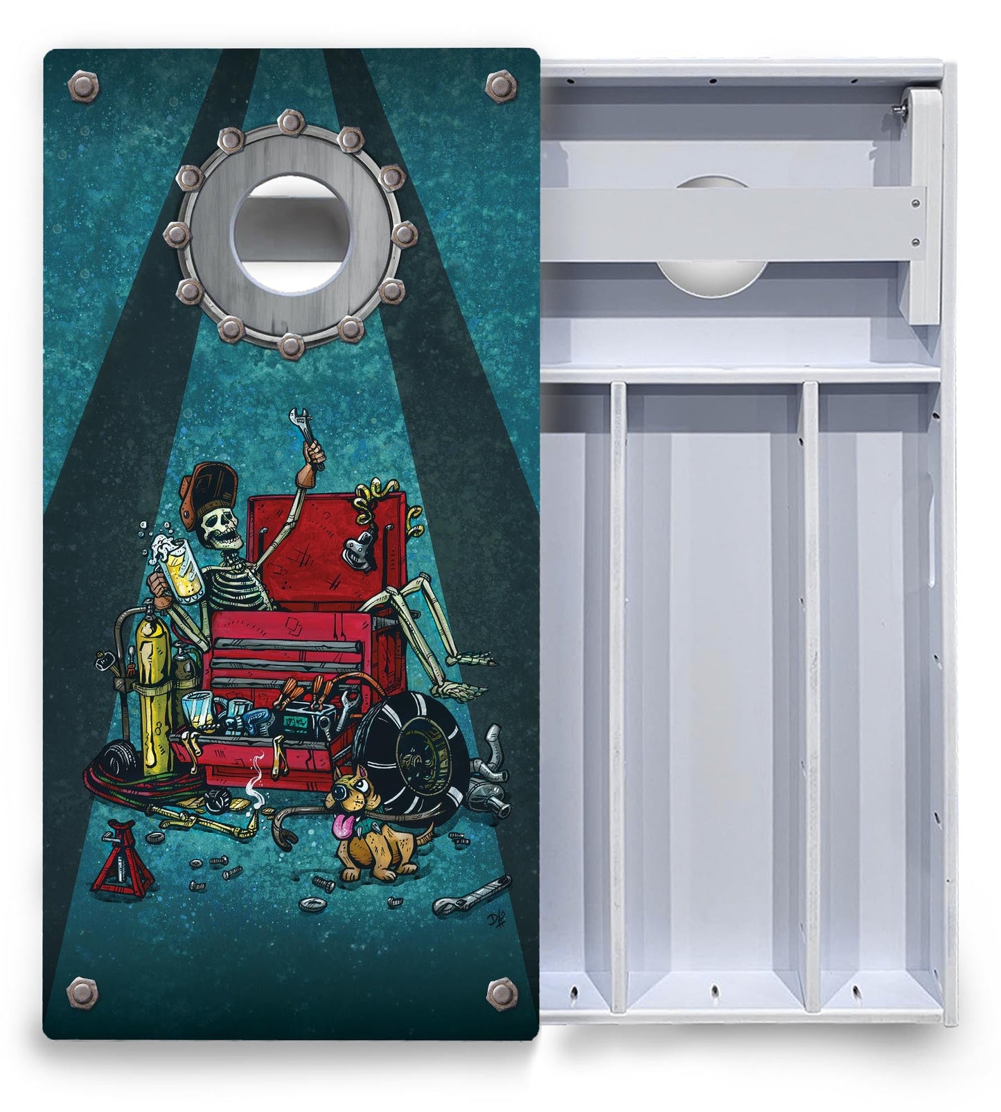 Artist Series Cornhole Boards - All Weather Series - Split Design