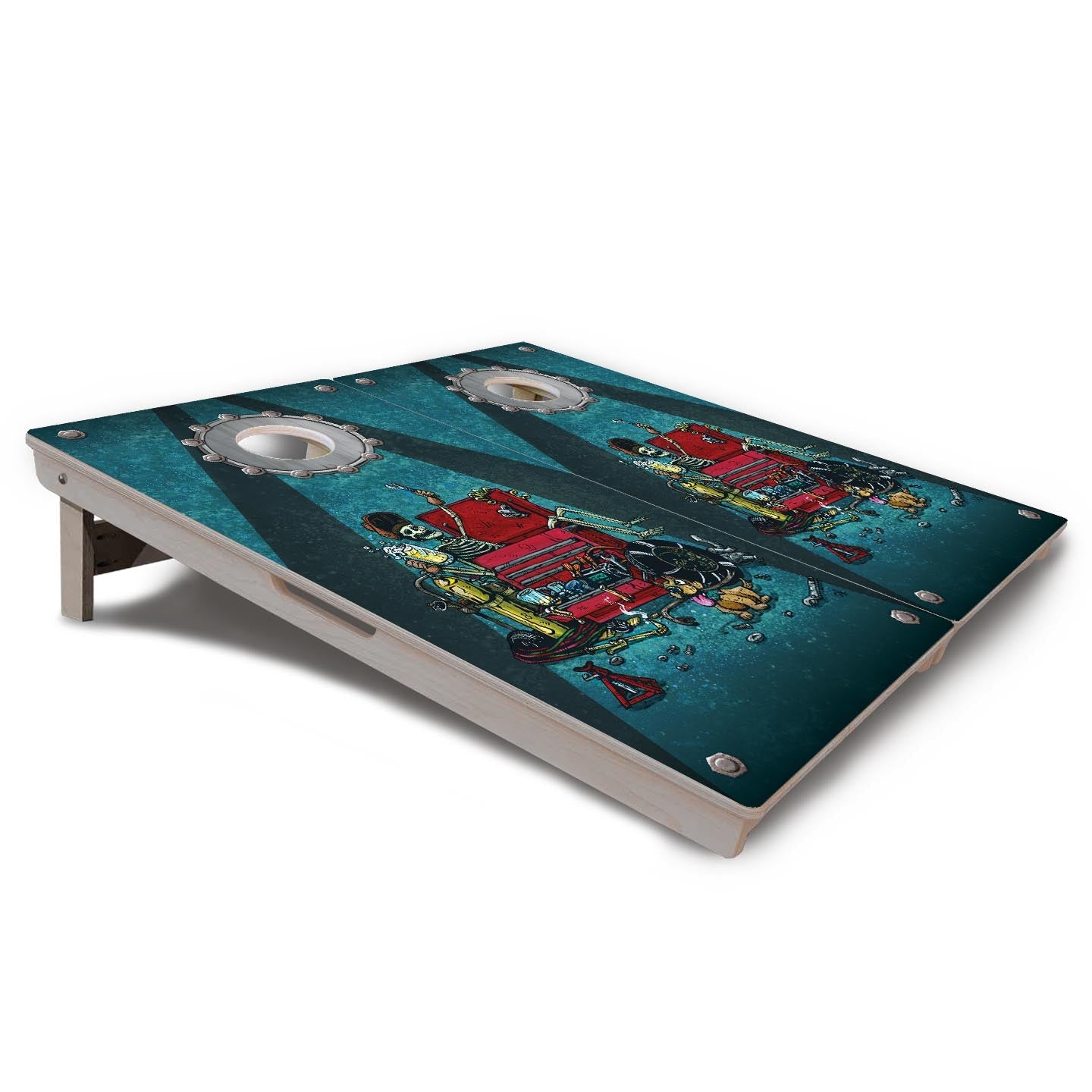 Artist Series Cornhole Boards - Professional Tournament Series - Split Design