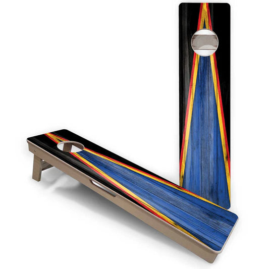 Cornhole Training Boards - Blue, Black, Red, Yellow