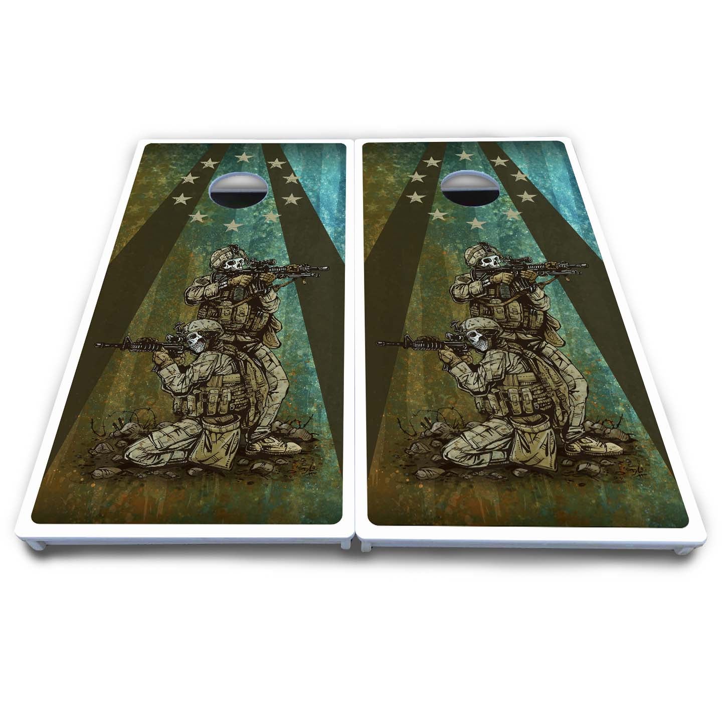 Artist Series Cornhole Boards - All Weather Series - Got Your Six