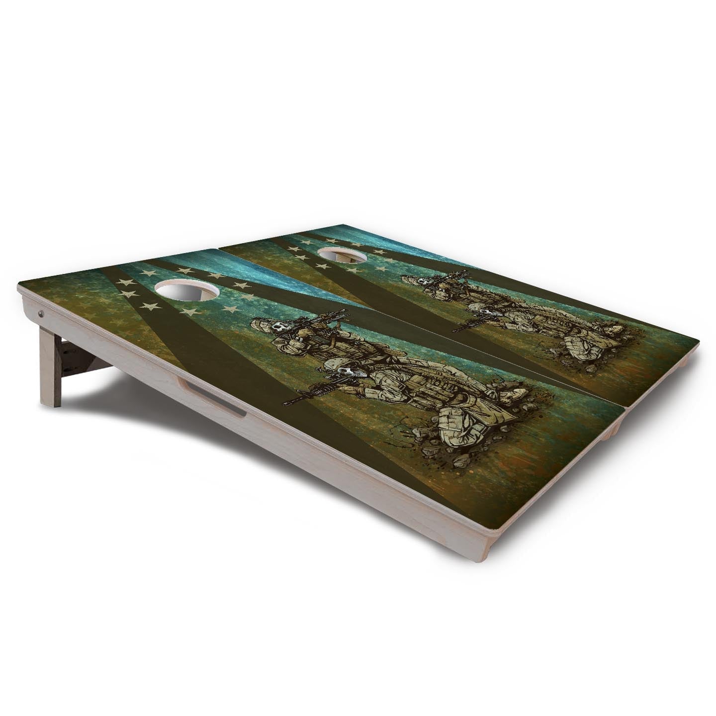 Artist Series Cornhole Boards - Professional Tournament Series - Split Design