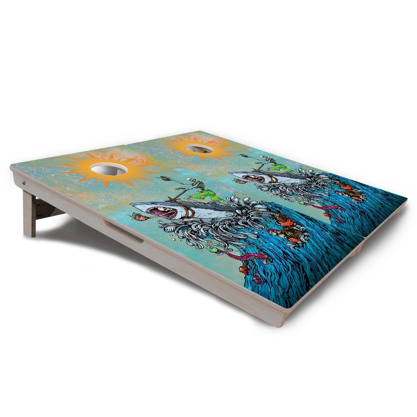 Artist Series Cornhole Boards - Professional Tournament Series - Split Design
