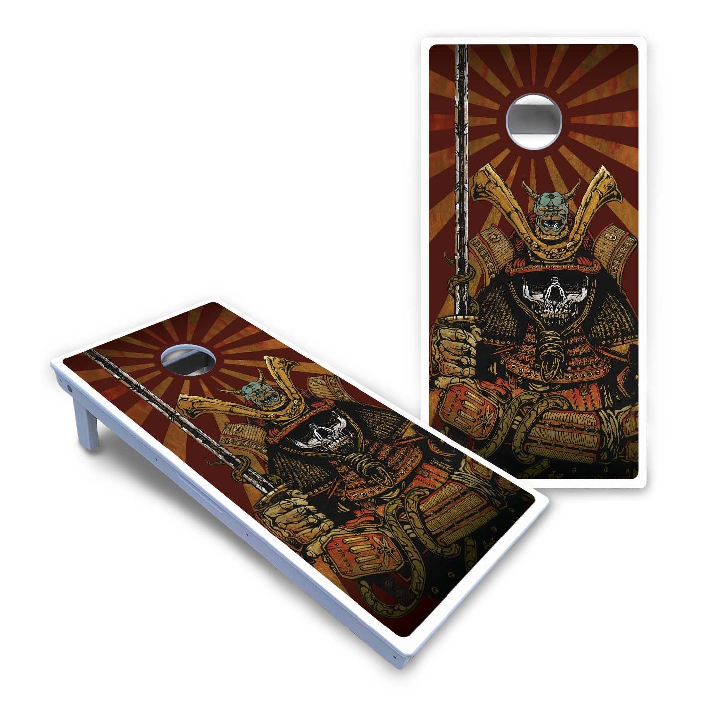 Artist Series Cornhole Boards - All Weather Series - Samurai