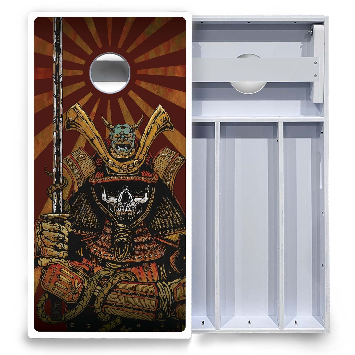 Artist Series Cornhole Boards - All Weather Series - Samurai