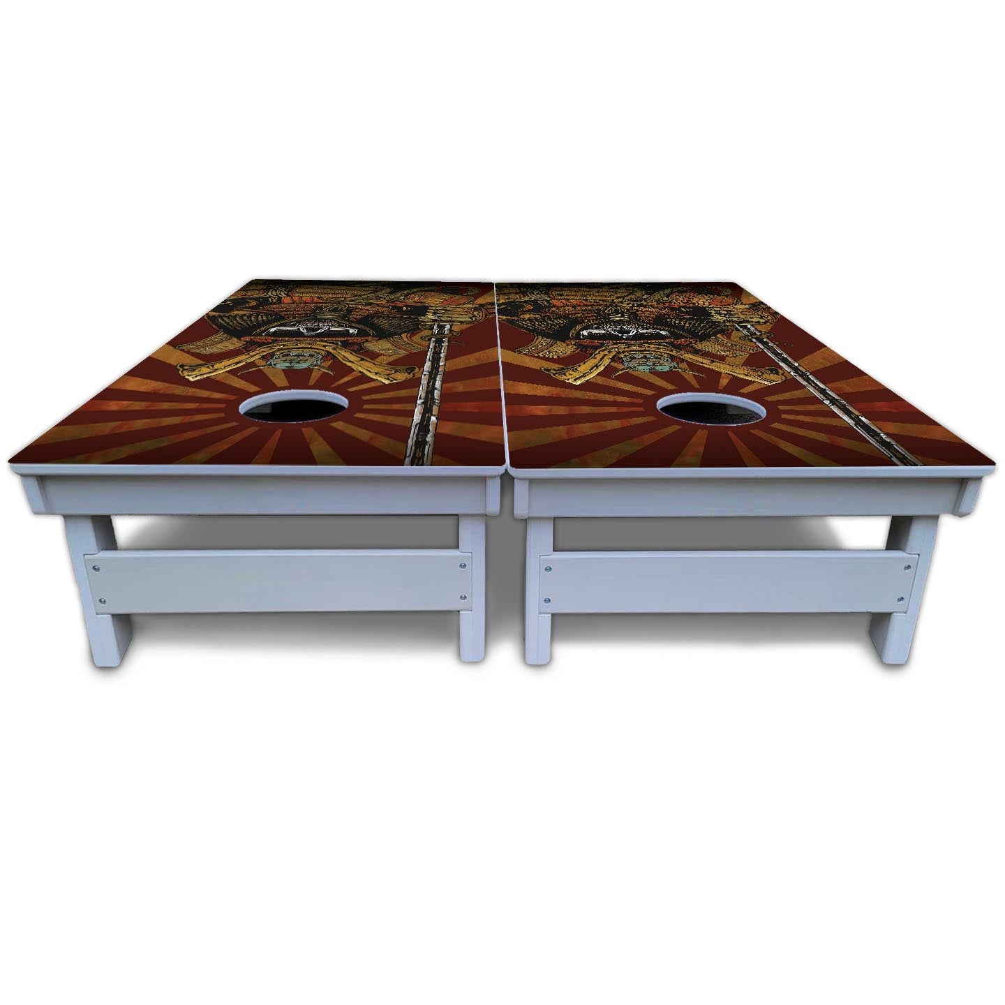 Artist Series Cornhole Boards - All Weather Series - Samurai