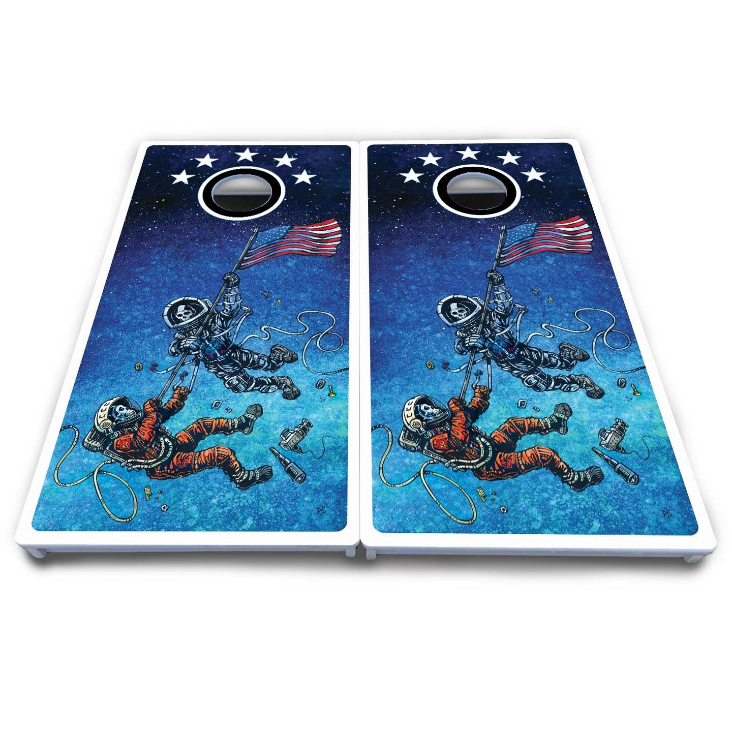 Artist Series Cornhole Boards - All Weather Series - Space Race