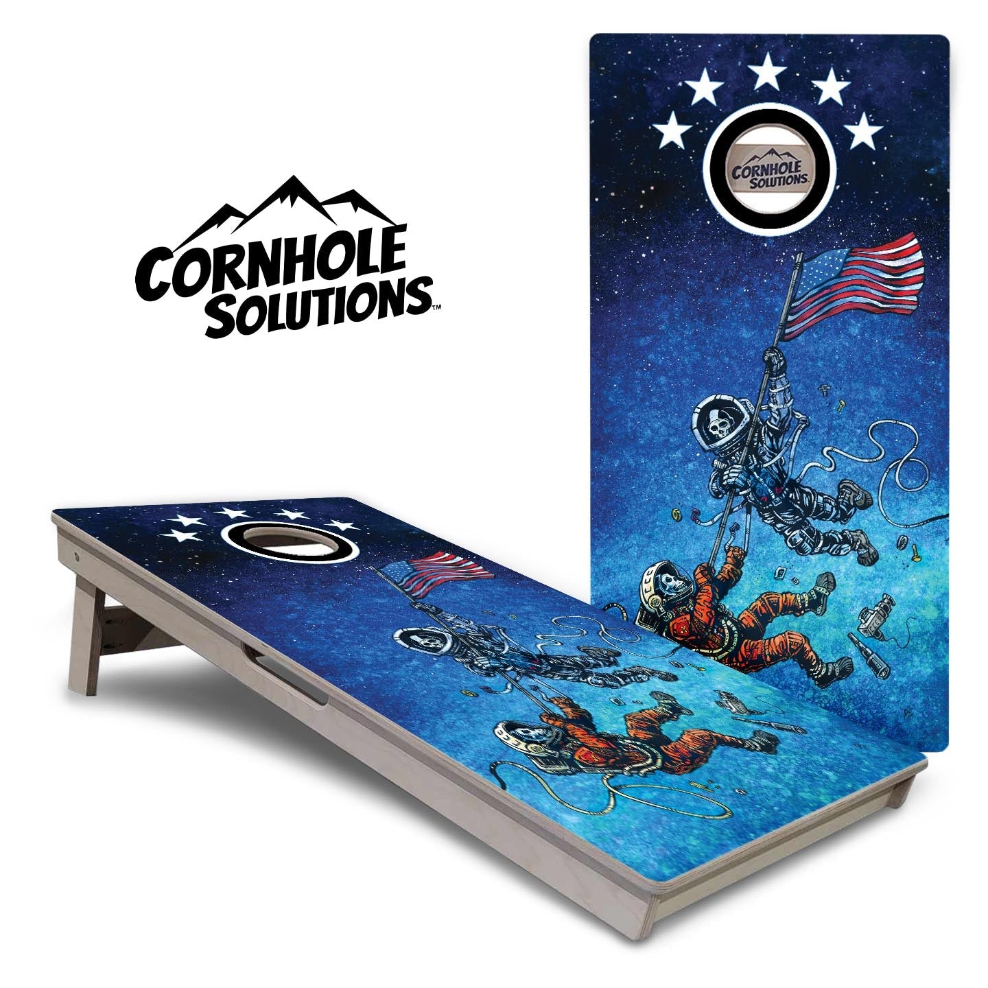 Artist Series Cornhole Boards - Professional Tournament Series - Split Design