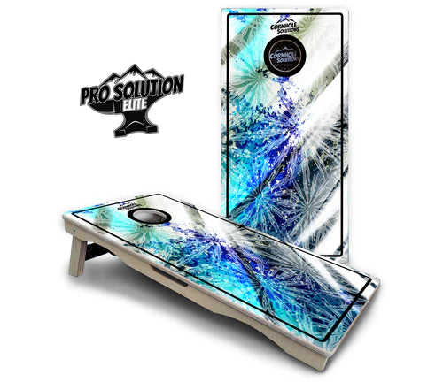 Cornhole Boards - Pro Solution Elite Series - Blue Color Burst