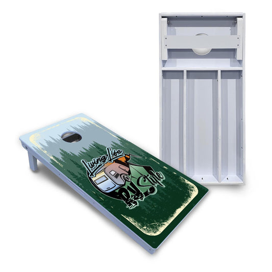 Living Life RV Style Cornhole Boards - All Weather Series