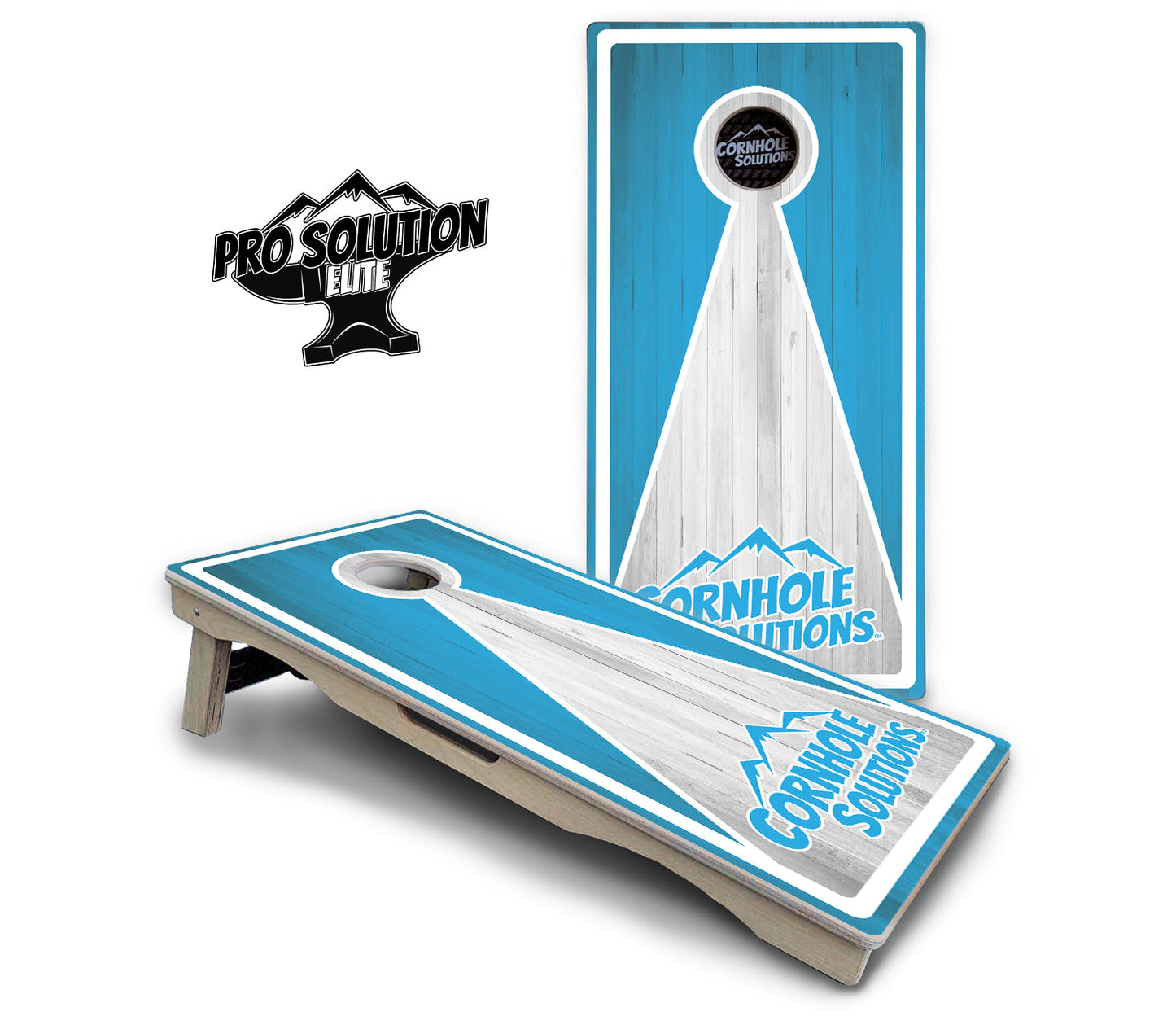Keyhole Design Options CS Logo Cornhole Boards - Pro Solution Elite Series