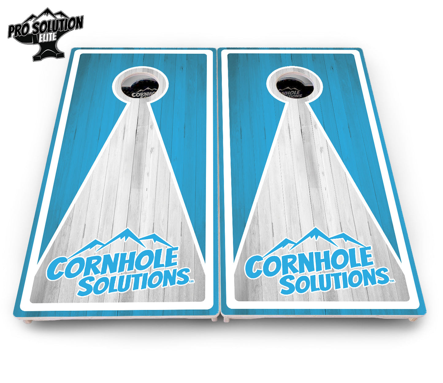 Keyhole Design Options CS Logo Cornhole Boards - Pro Solution Elite Series