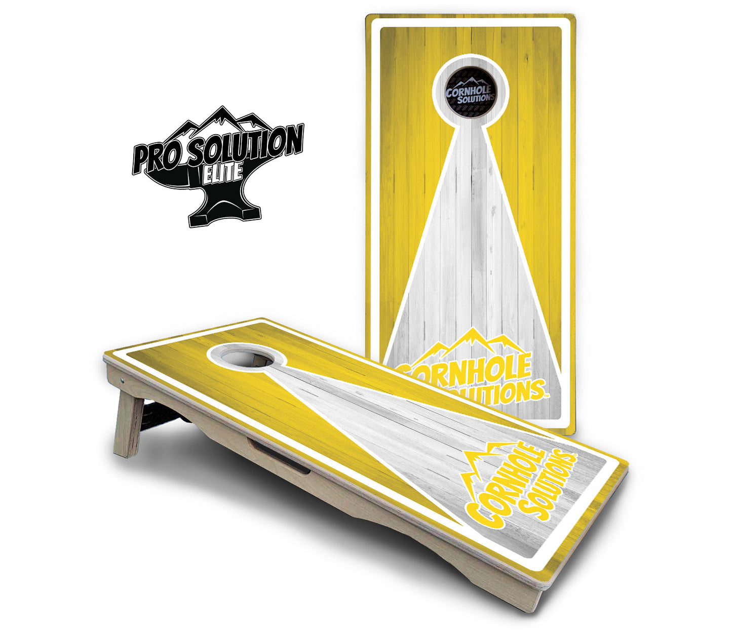 Keyhole Design Options CS Logo Cornhole Boards - Pro Solution Elite Series
