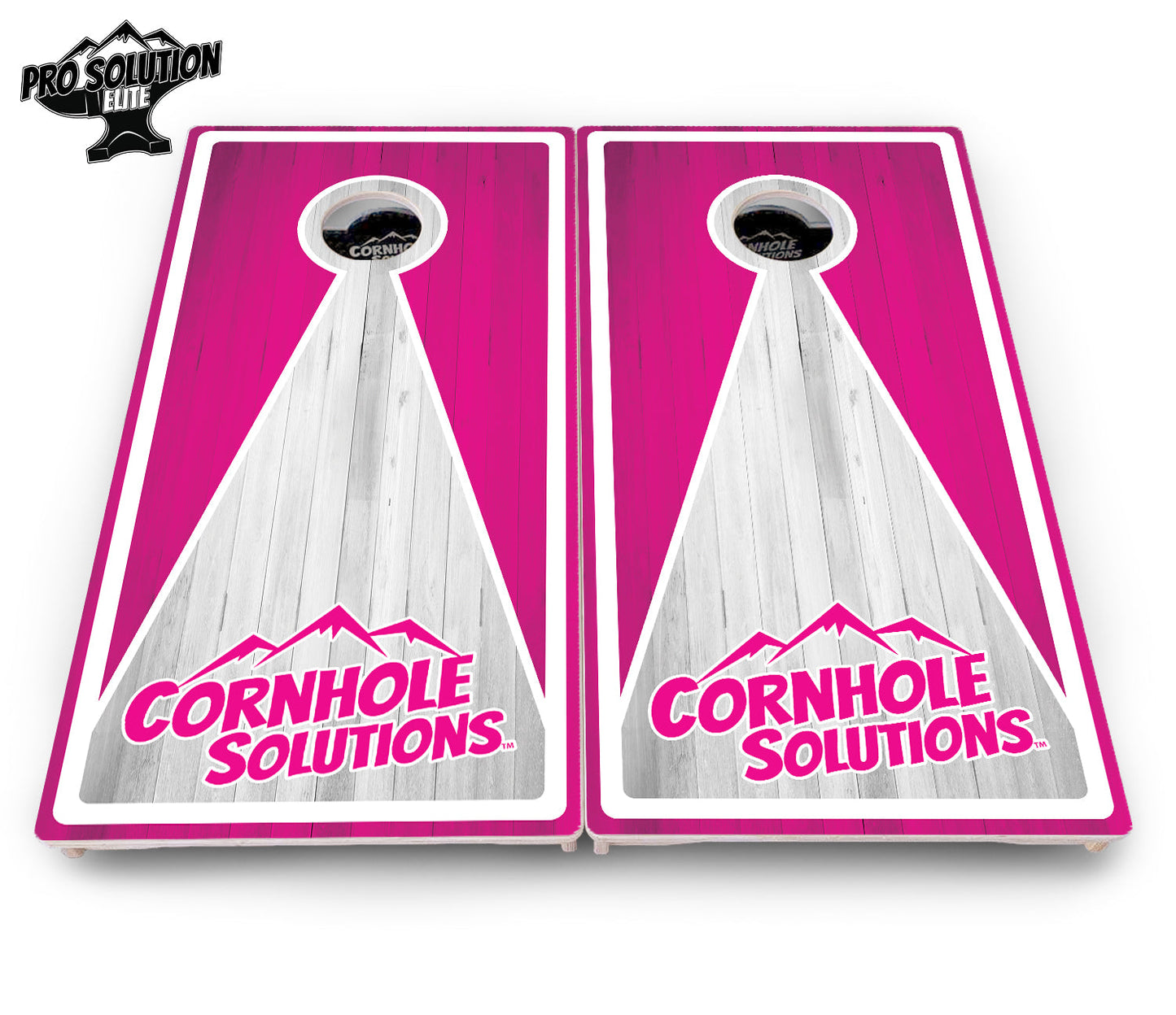 Keyhole Design Options CS Logo Cornhole Boards - Pro Solution Elite Series