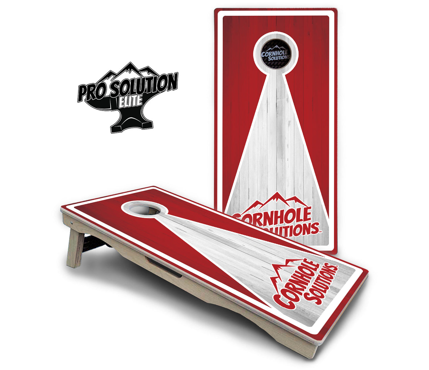 Keyhole Design Options CS Logo Cornhole Boards - Pro Solution Elite Series