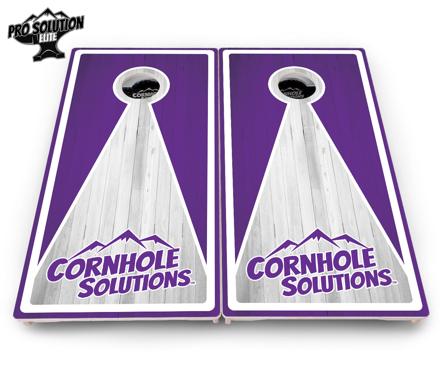 Keyhole Design Options CS Logo Cornhole Boards - Pro Solution Elite Series