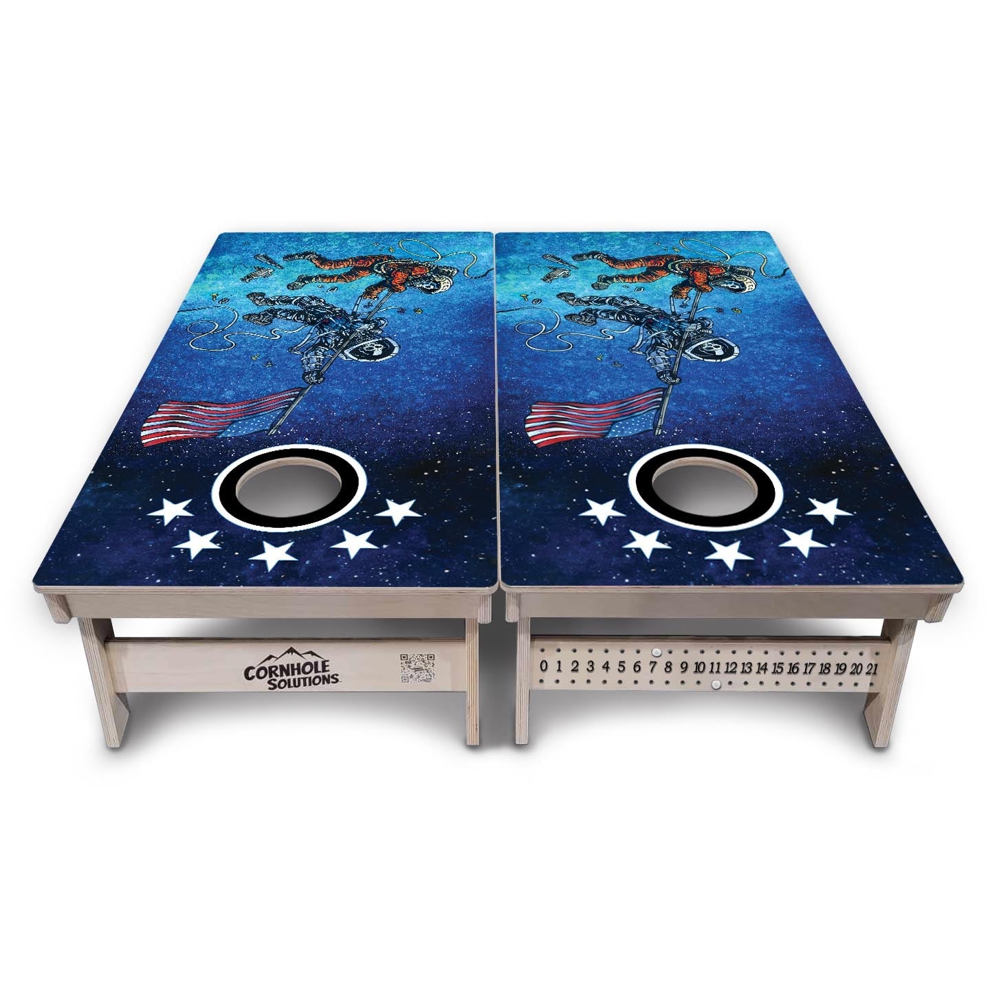 Artist Series Cornhole Boards - Professional Tournament Series - Space Race