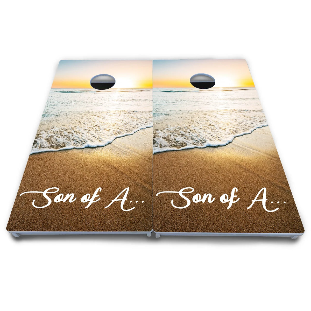 Ocean Sunset Cornhole Boards - All Weather Series