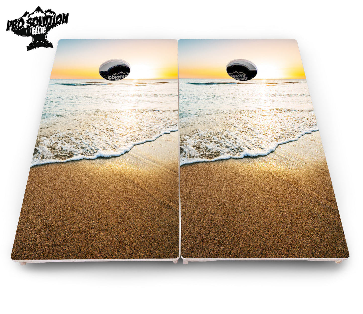 Beach Sunset Cornhole Boards - Pro Solution Elite Series