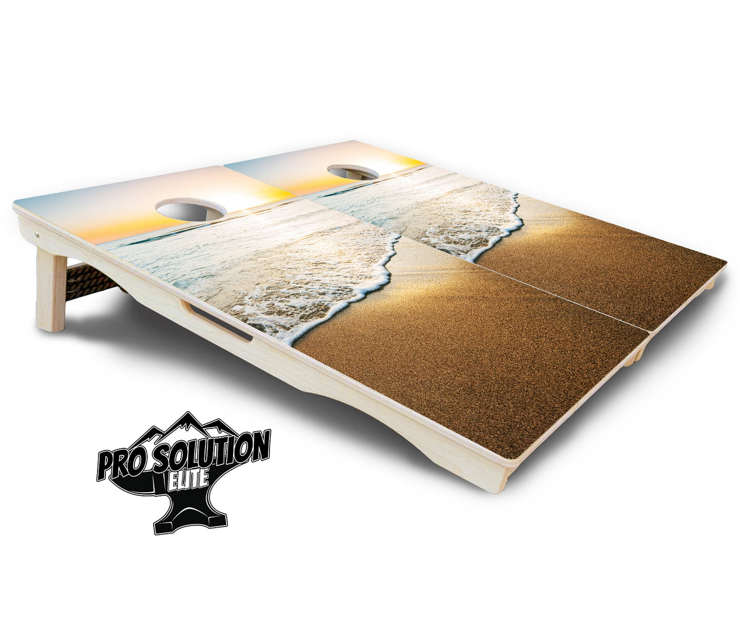 Beach Sunset Cornhole Boards - Pro Solution Elite Series