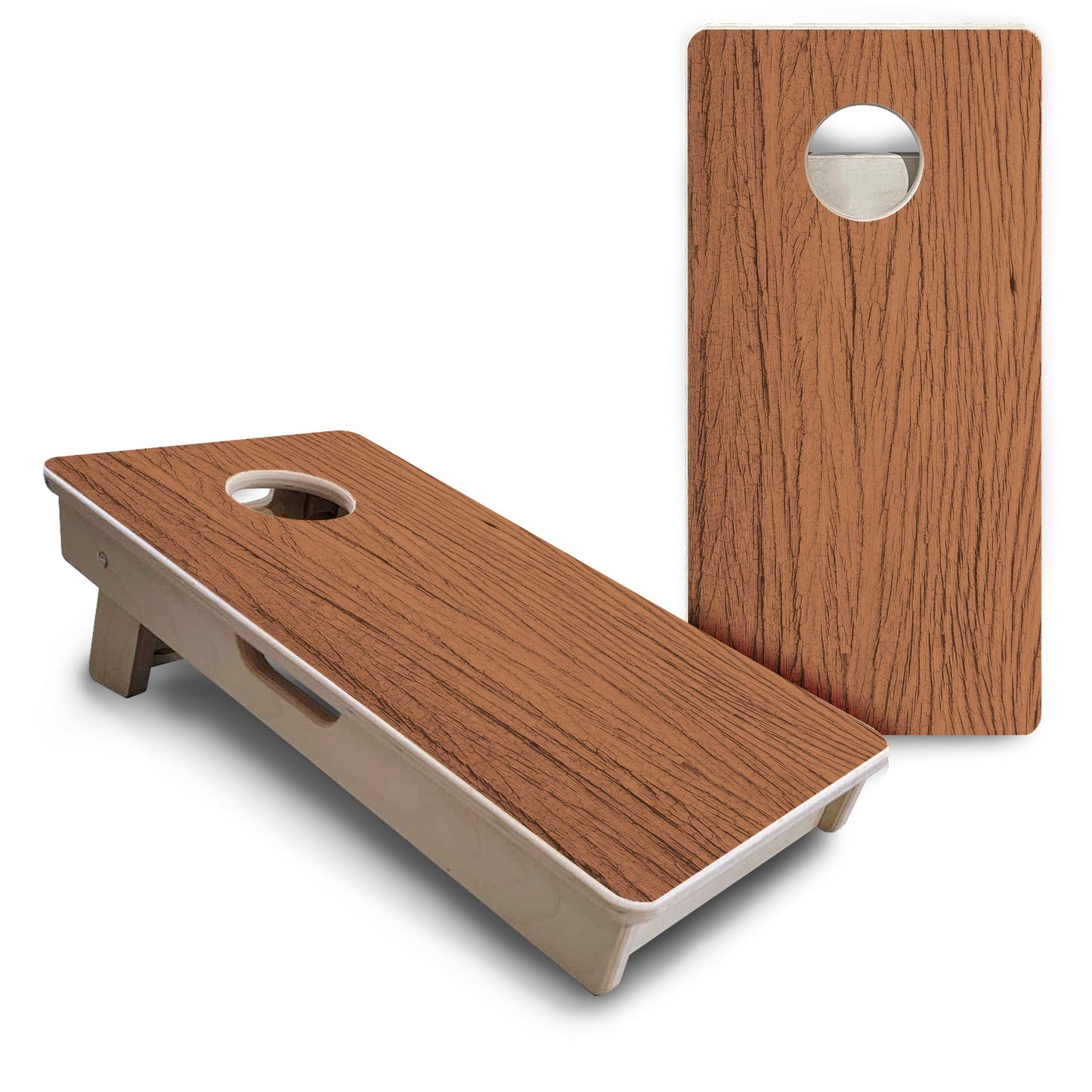 Mini Cornhole Boards - Brown Wood