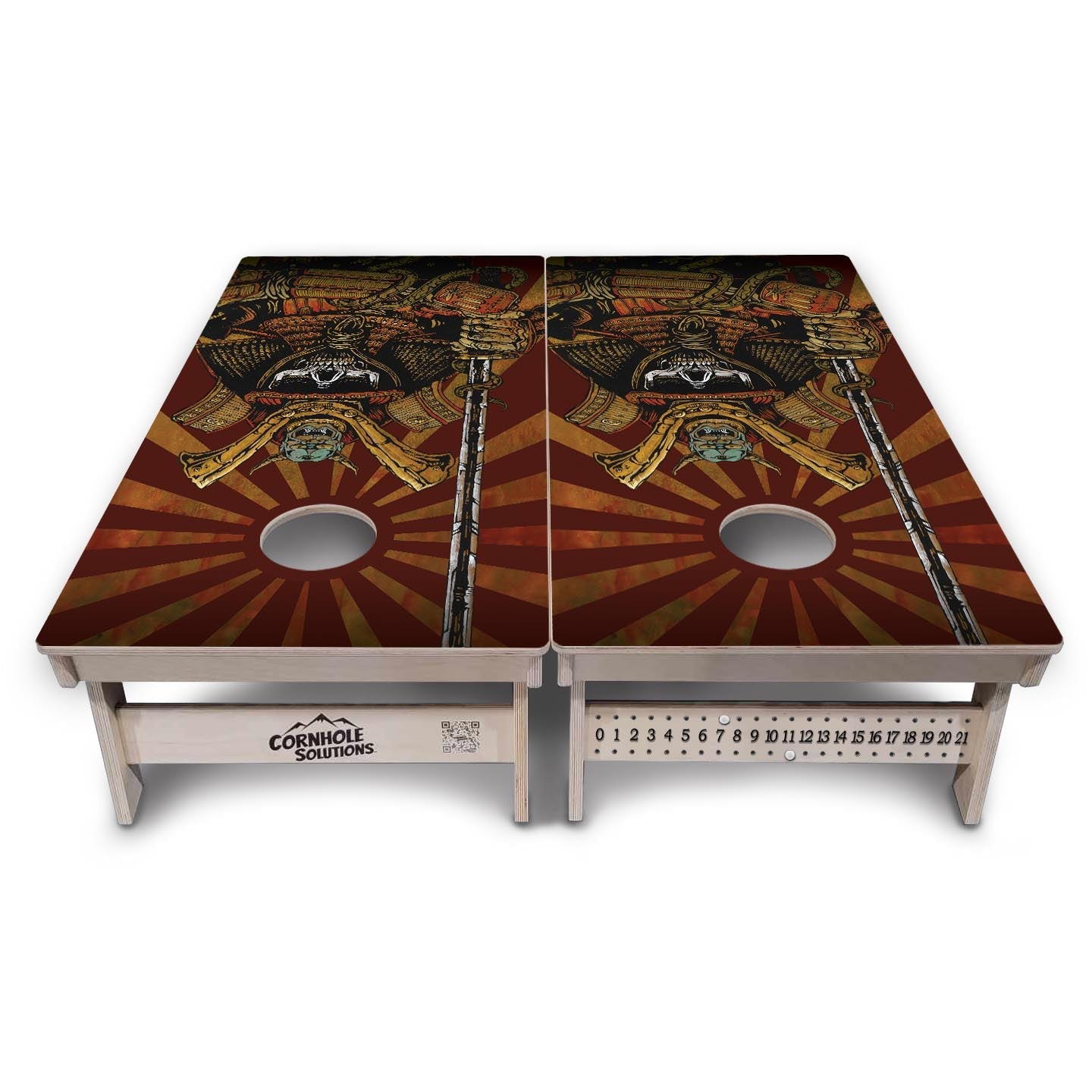 Artist Series Cornhole Boards - Professional Tournament Series - Samurai