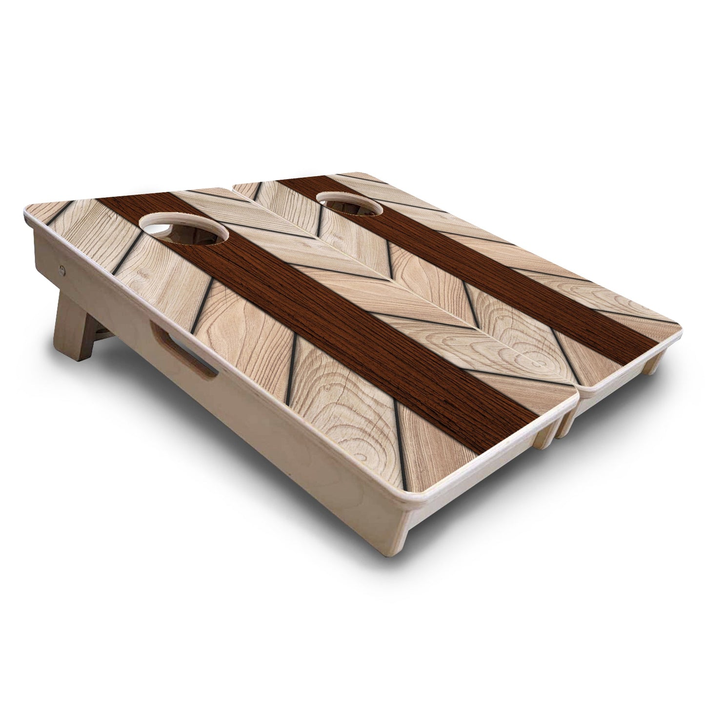 Cream Planks - Mini or Vacation Size Cornhole Boards