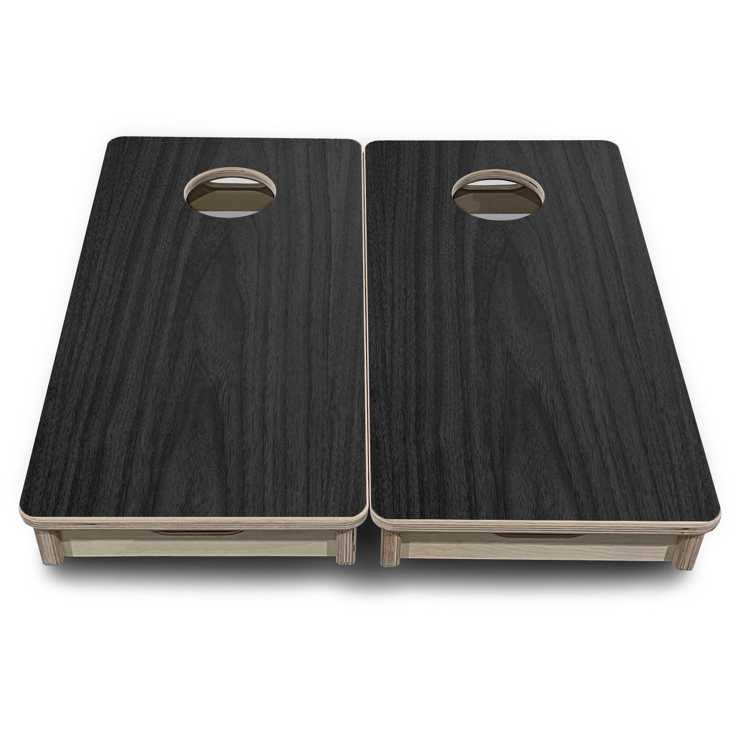 Mini Cornhole Boards - Dark Grey Wood