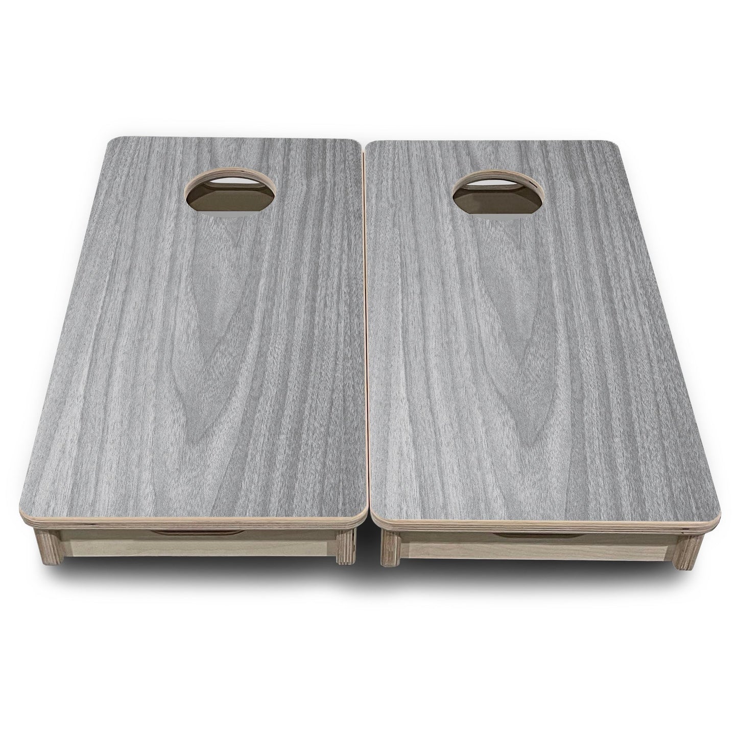 Mini Cornhole Boards - Light Grey Wood