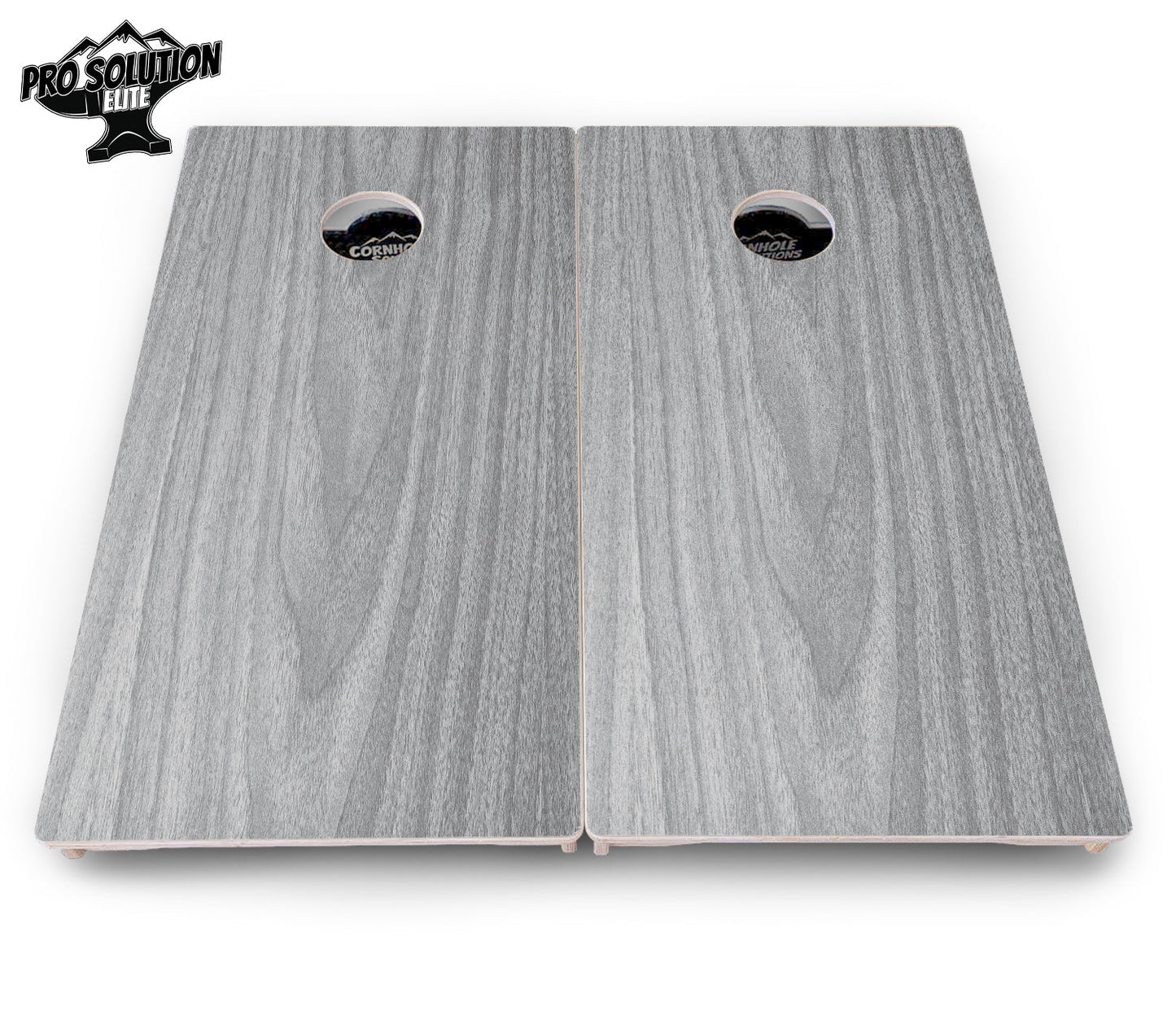 Light Grey Wood Cornhole Boards - Pro Solution Elite Series
