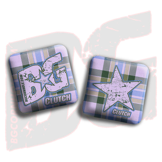 2026 BG Clutch - "Flannel Finesse” - Non Stamped Cornhole Bags - SET OF 4 bags