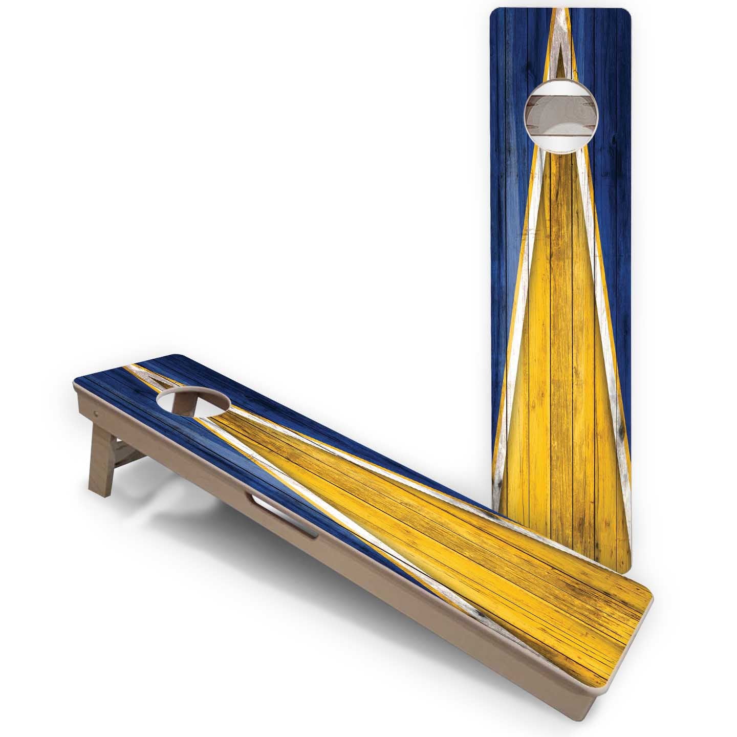 Training Skinny Boards - Sports Theme - Yellow & Blue