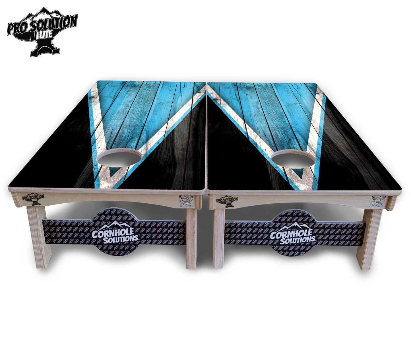Sky Blue Triangle Cornhole Boards - Pro Solution Elite Series