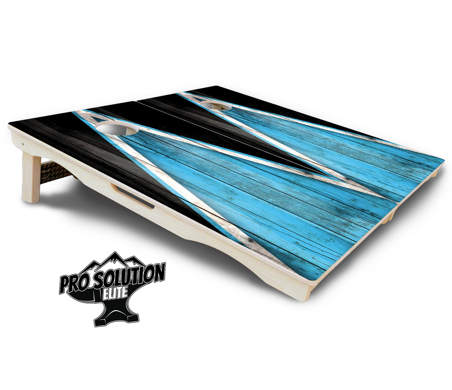 Sky Blue Triangle Cornhole Boards - Pro Solution Elite Series