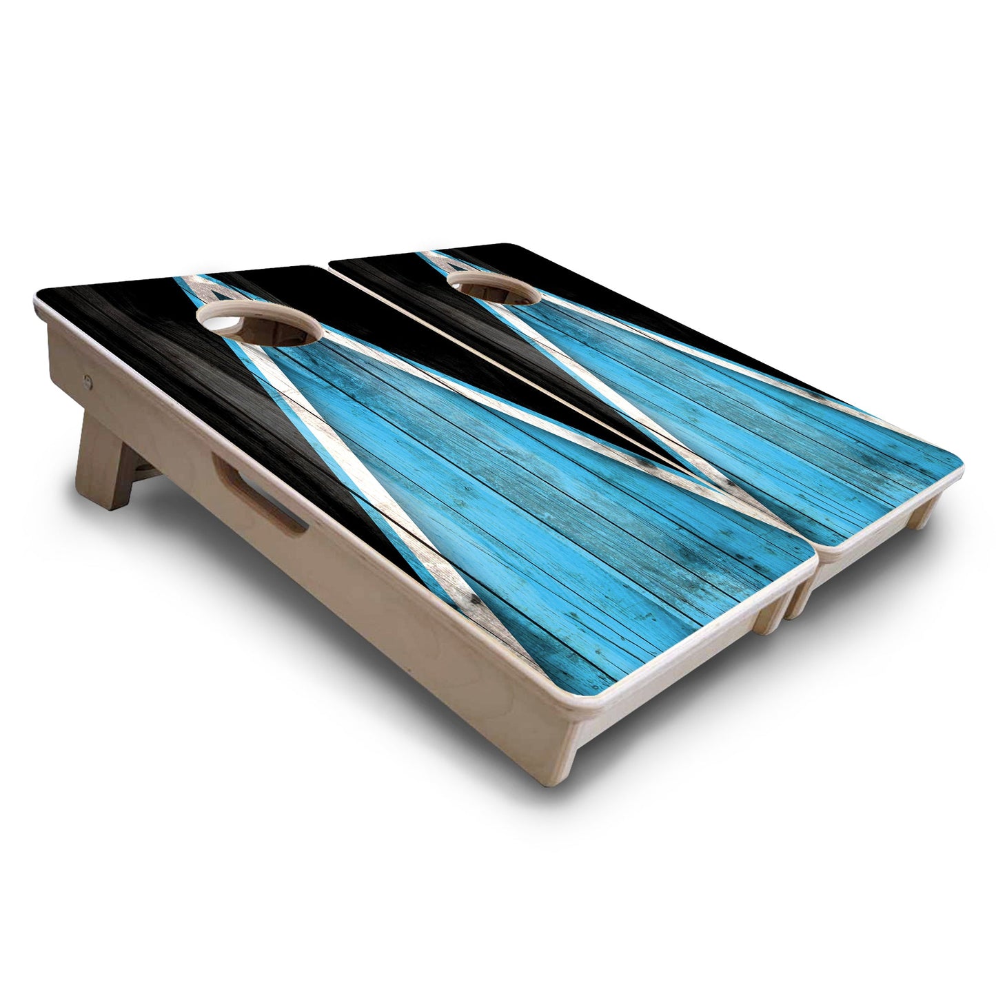 Sky Blue Triangle - Mini or Vacation Size Cornhole Boards