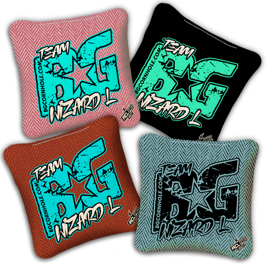2027 BG WIZARD-L “ESPN THROWBACK COLORMATCH" - ACL Pro Stamped Cornhole Bags - SET OF 4 BAGS