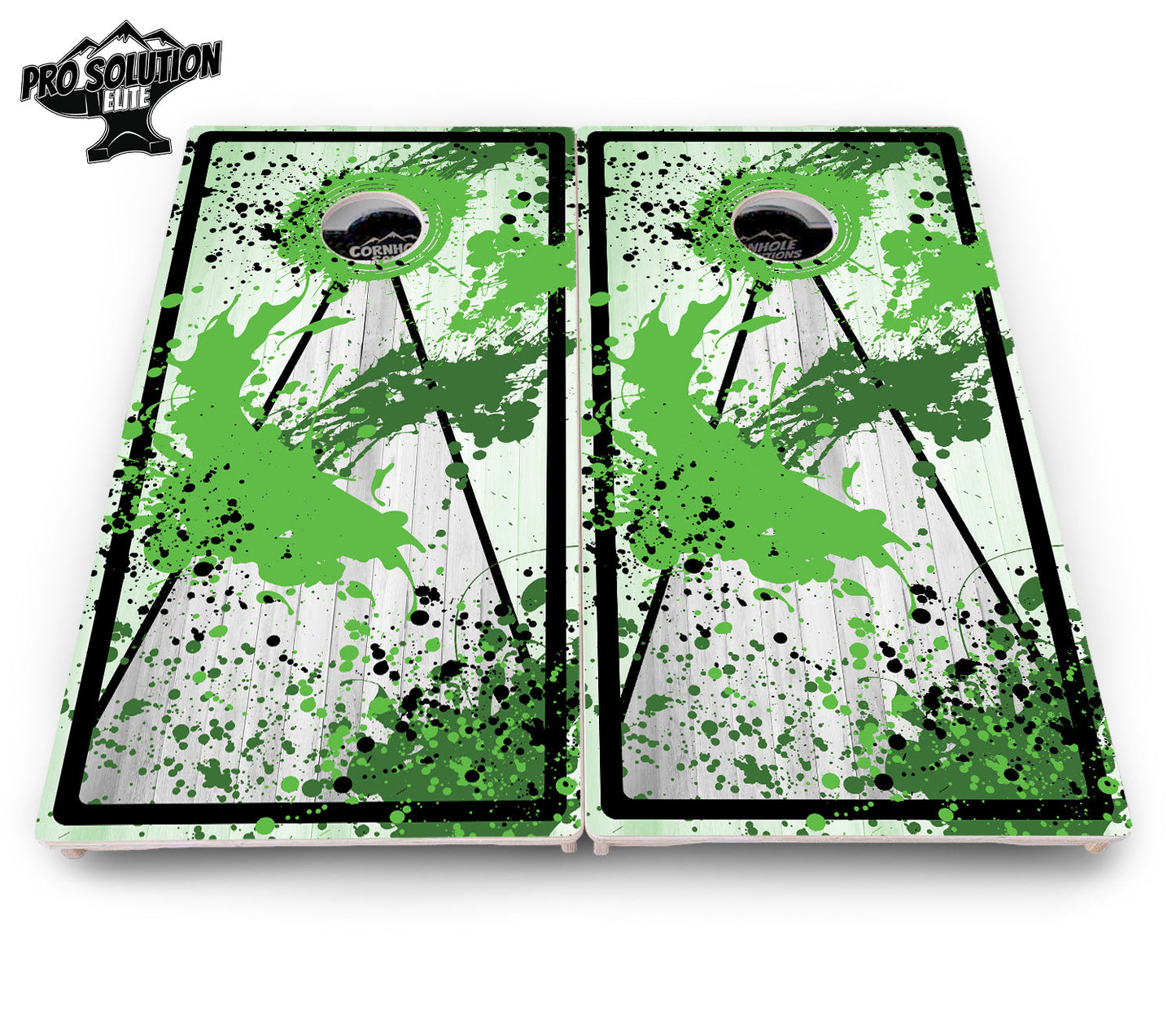 Paint Splatter Cornhole Boards - Pro Solution Elite Series