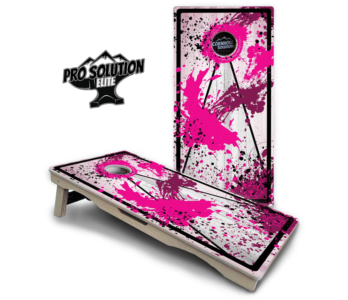 Paint Splatter Cornhole Boards - Pro Solution Elite Series