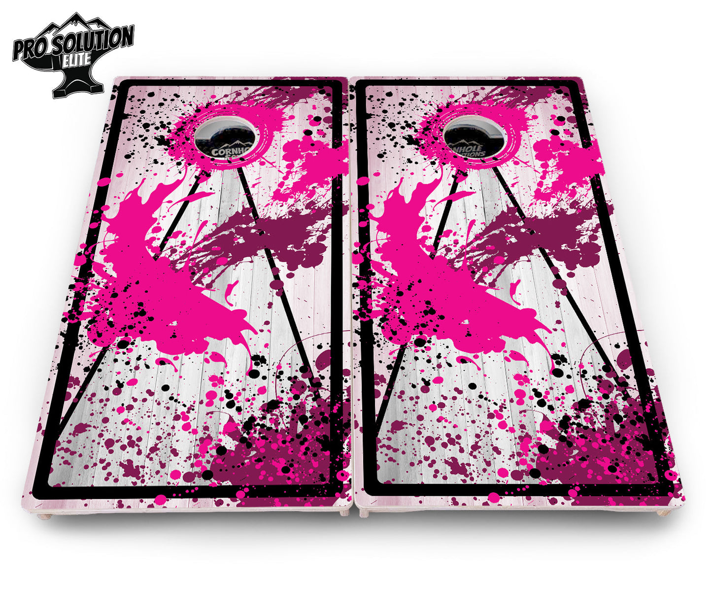 Paint Splatter Cornhole Boards - Pro Solution Elite Series