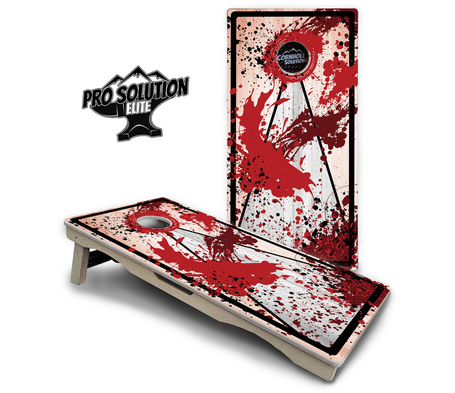 Paint Splatter Cornhole Boards - Pro Solution Elite Series