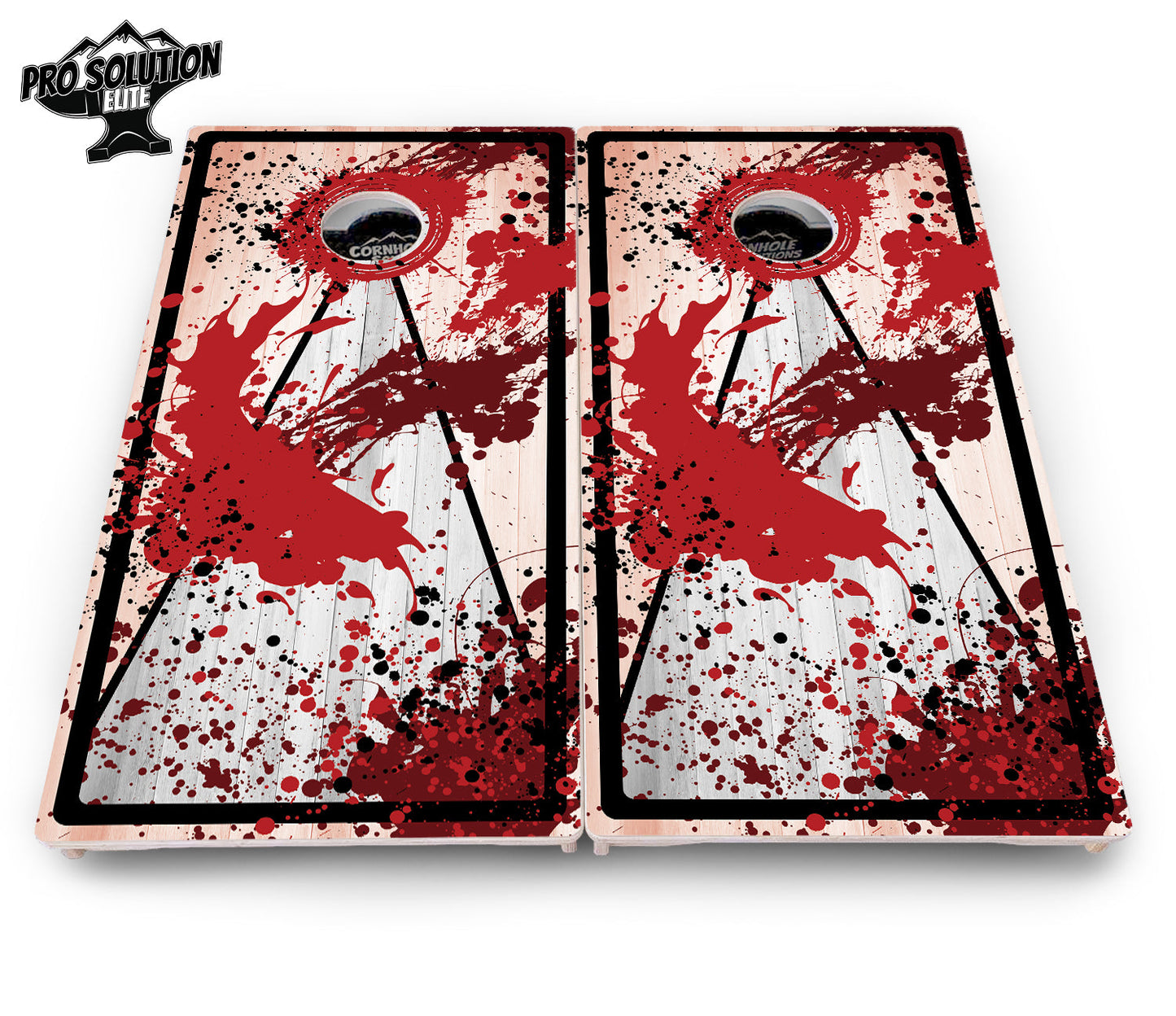Paint Splatter Cornhole Boards - Pro Solution Elite Series