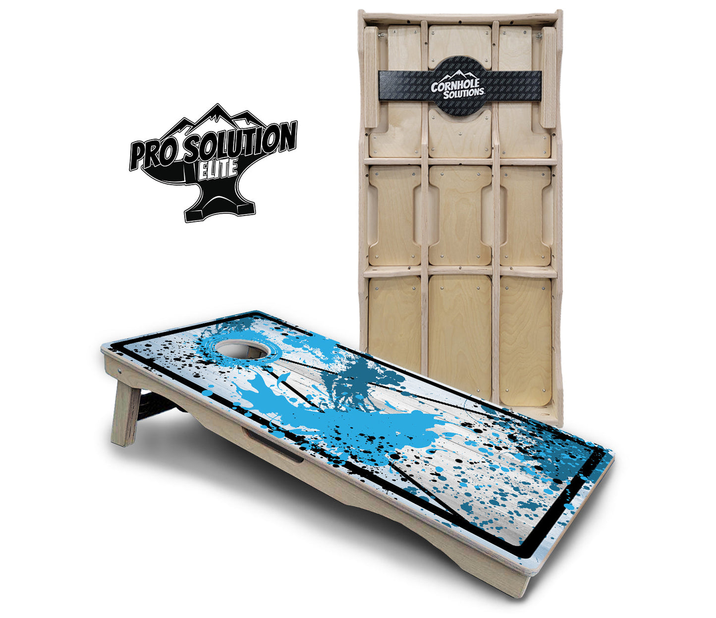 Paint Splatter Cornhole Boards - Pro Solution Elite Series