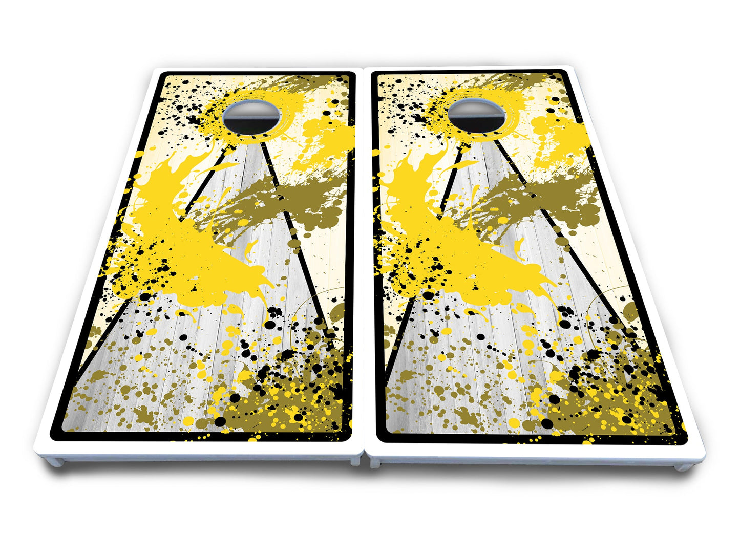 Paint Splatter Cornhole Boards - All Weather Series
