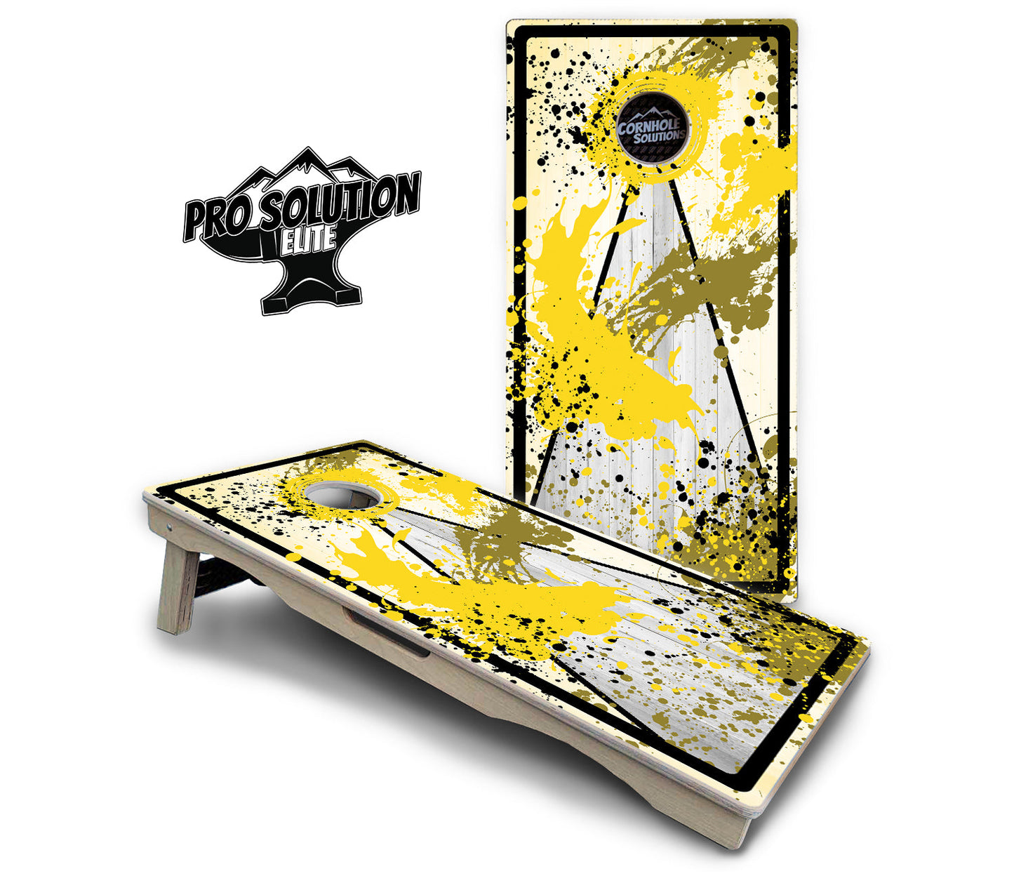 Paint Splatter Cornhole Boards - Pro Solution Elite Series